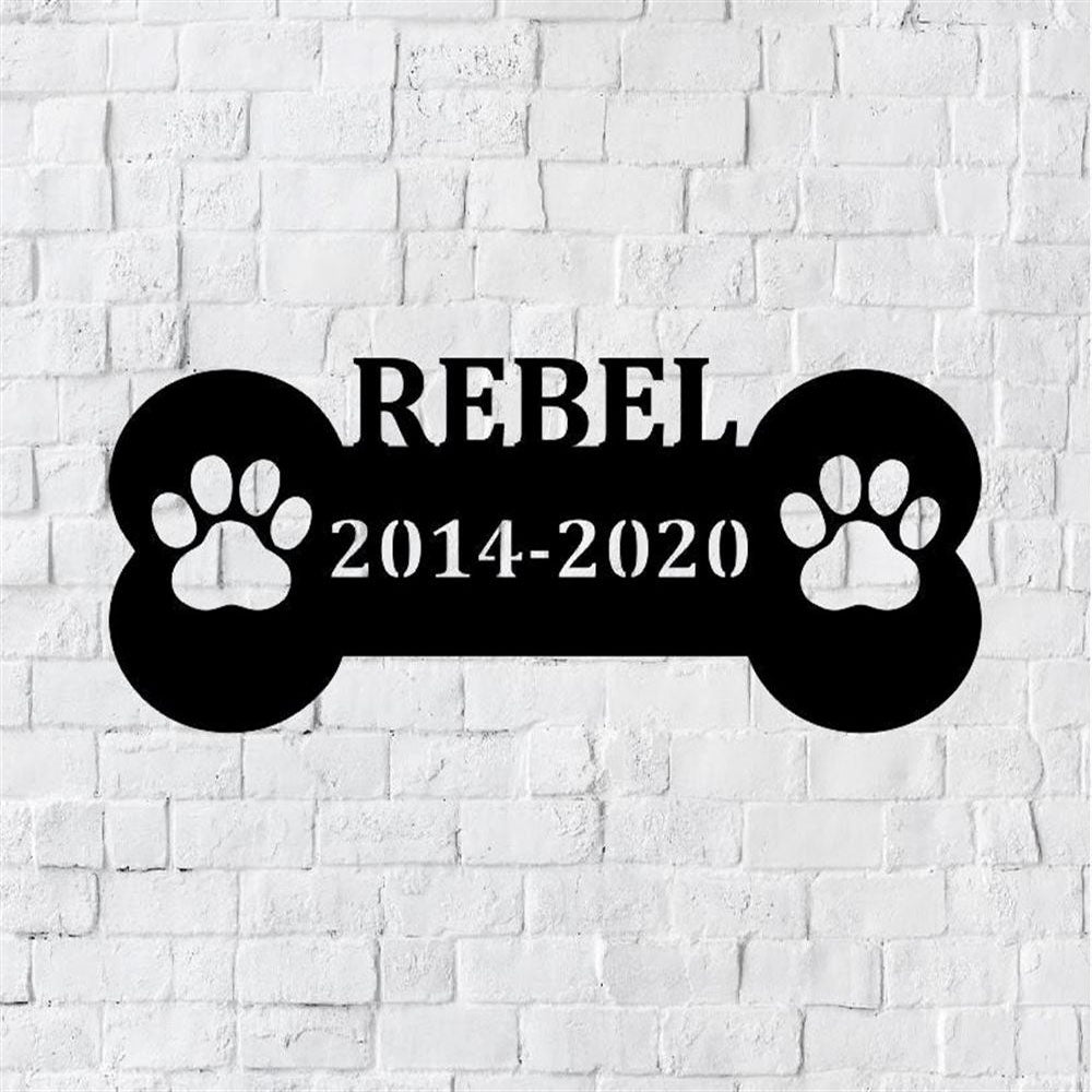 Custom Metal Sign, Dog Memorial Metal Sign, Anniversary Gift, Dog House Sign, Dog Wall Art, Outdoor Sign, Home Decor Sign