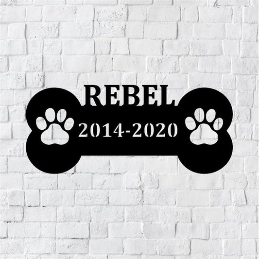 Custom Metal Sign, Dog Memorial Metal Sign, Anniversary Gift, Dog House Sign, Dog Wall Art, Outdoor Sign, Home Decor Sign