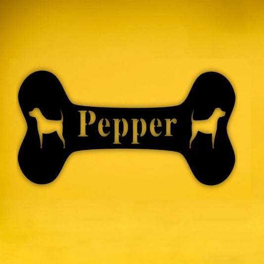 Custom Metal Sign, Dog Name Metal Sign, Anniversary Gift, Dog House Sign, Dog Wall Art, Outdoor Sign, Home Decor Sign