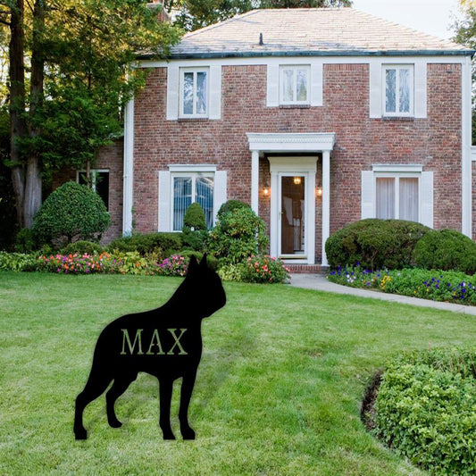 Custom Metal Sign, French Bulldog Metal Sign, Anniversary Gift, Dog House Sign, Dog Wall Art, Outdoor Sign, Home Decor Sign