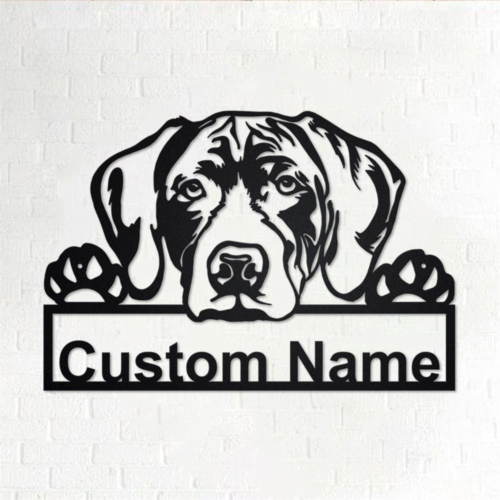 Custom Metal Sign, German Shorthaired Pointer Metal Sign, Anniversary Gift, Dog House Sign, Dog Wall Art, Outdoor Sign, Home Decor Sign