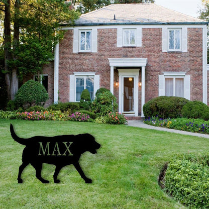 Custom Metal Sign, Golden Retriever Metal Sign, Anniversary Gift, Dog House Sign, Dog Wall Art, Outdoor Sign, Home Decor Sign