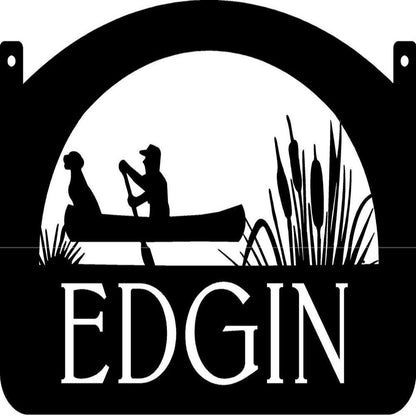 Custom Metal Sign, Hunter Dog In Black Powder Coat Finish Metal Sign, Anniversary Gift, Dog House Sign, Outdoor Sign, Home Decor Sign