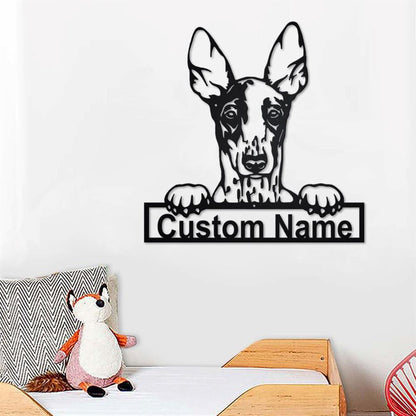 Custom Metal Sign, Ibizan Hound Metal Sign, Anniversary Gift, Dog House Sign, Dog Wall Art, Outdoor Sign, Home Decor Sign