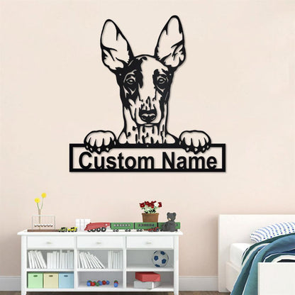 Custom Metal Sign, Ibizan Hound Metal Sign, Anniversary Gift, Dog House Sign, Dog Wall Art, Outdoor Sign, Home Decor Sign