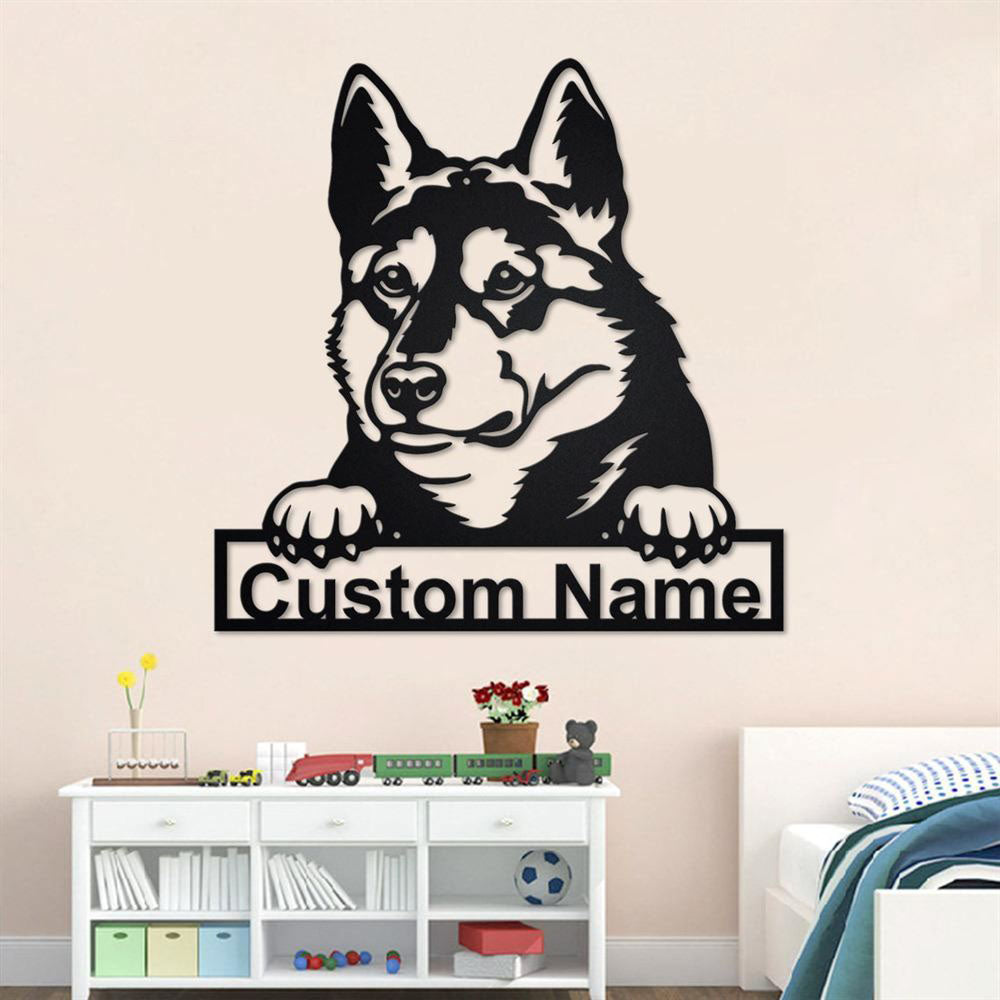 Custom Metal Sign, Laika Dog Metal Sign, Anniversary Gift, Dog House Sign, Dog Wall Art, Outdoor Sign, Home Decor Sign
