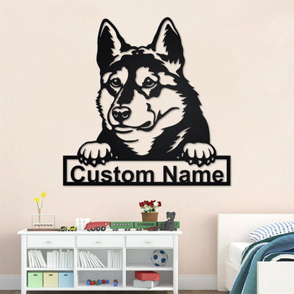 Custom Metal Sign, Laika Dog Metal Sign, Anniversary Gift, Dog House Sign, Dog Wall Art, Outdoor Sign, Home Decor Sign