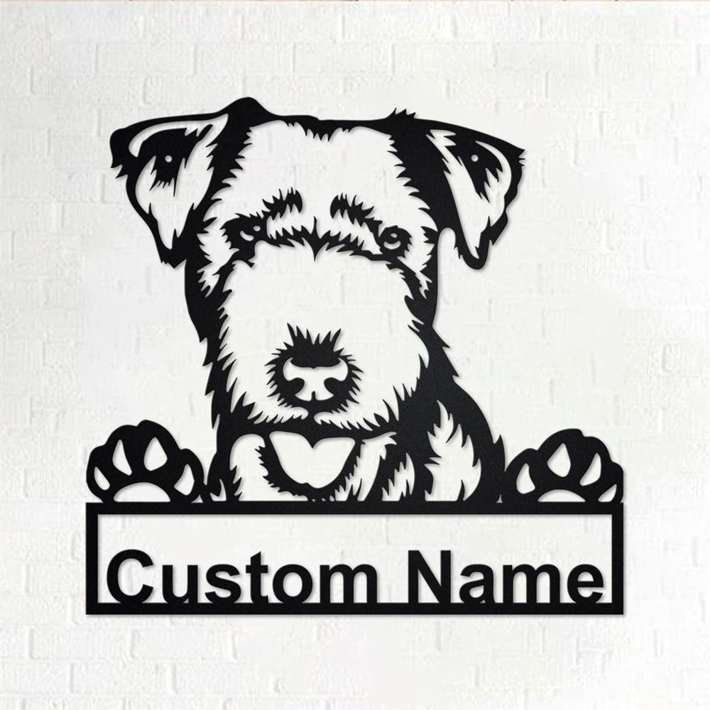 Custom Metal Sign, Lakeland Terrier Metal Sign, Anniversary Gift, Dog House Sign, Dog Wall Art, Outdoor Sign, Home Decor Sign