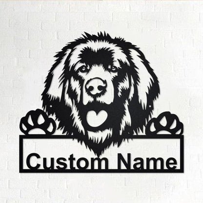 Custom Metal Sign, Leonberger Dog Metal Sign, Anniversary Gift, Dog House Sign, Dog Wall Art, Outdoor Sign, Home Decor Sign