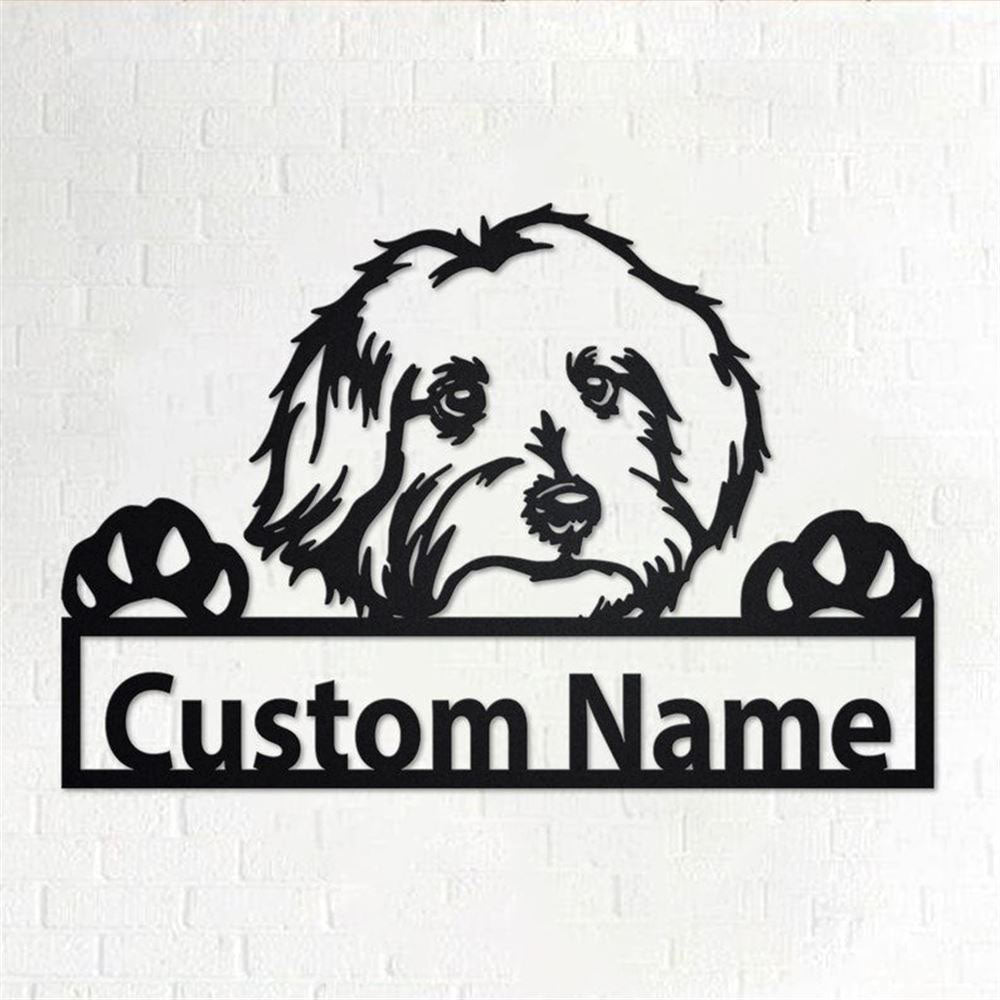 Custom Metal Sign, Maltese Dog Metal Sign, Anniversary Gift, Dog House Sign, Dog Wall Art, Outdoor Sign, Home Decor Sign