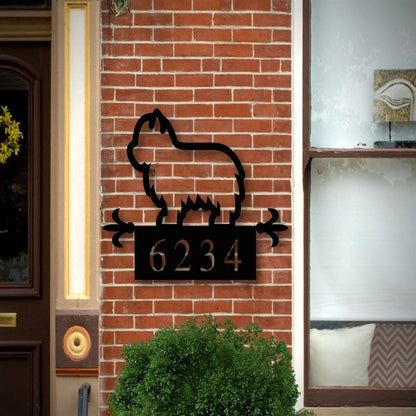 Custom Metal Sign, Metal Address Sign, Metal House Number Sign, Anniversary Gift, Dog House Sign, Outdoor Sign, Home Decor Sign