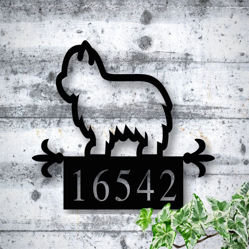Custom Metal Sign, Metal Address Sign, Metal House Number Sign, Anniversary Gift, Dog House Sign, Outdoor Sign, Home Decor Sign