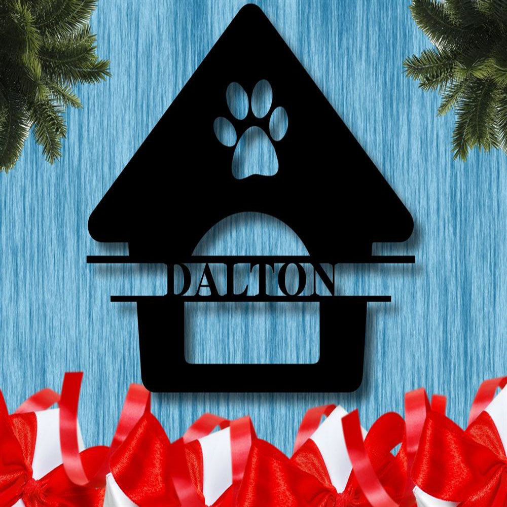 Custom Metal Sign, Metal Sign For Dog, Anniversary Gift, Dog House Sign, Dog Wall Art, Outdoor Sign, Home Decor Sign