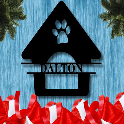 Custom Metal Sign, Metal Sign For Dog, Anniversary Gift, Dog House Sign, Dog Wall Art, Outdoor Sign, Home Decor Sign