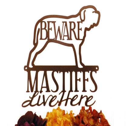 Custom Metal Sign, Neapolitan Mastiff Dog Metal Signs, Anniversary Gift, Dog House Sign, Dog Wall Art, Outdoor Sign, Home Decor Sign