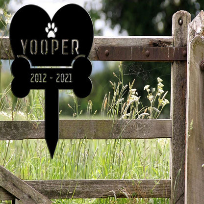 Custom Metal Sign, Pet Memorial Metal Sign, Anniversary Gift, Dog House Sign, Dog Wall Art, Outdoor Sign, Home Decor Sign