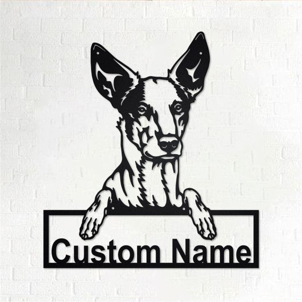 Custom Metal Sign, Podenco Dog Metal Sign, Anniversary Gift, Dog House Sign, Dog Wall Art, Outdoor Sign, Home Decor Sign