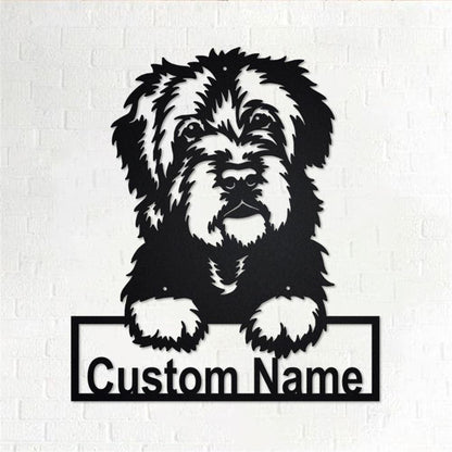 Custom Metal Sign, Portuguese Water Dog Metal Sign, Anniversary Gift, Dog House Sign, Dog Wall Art, Outdoor Sign, Home Decor Sign