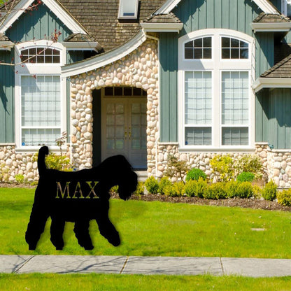 Custom Metal Sign, Schnauzer Dog Metal Sign, Anniversary Gift, Dog House Sign, Dog Wall Art, Outdoor Sign, Home Decor Sign