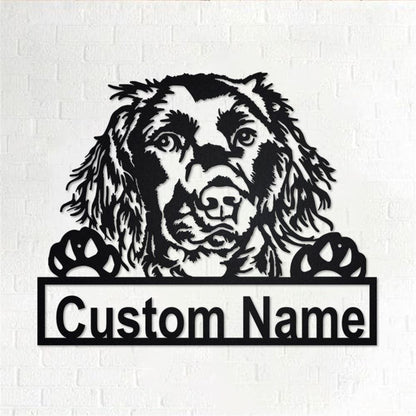 Custom Metal Sign, Scotia Duck Tolling Dog Metal Sign, Anniversary Gift, Dog House Sign, Dog Wall Art, Outdoor Sign, Home Decor Sign