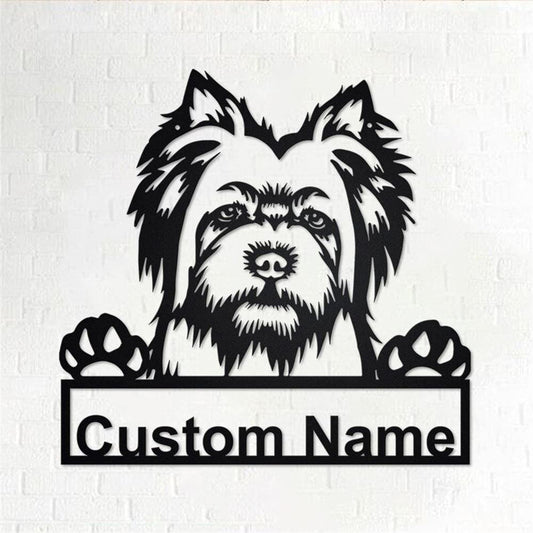 Custom Metal Sign, Silky Terrier Dog Metal Sign, Anniversary Gift, Dog House Sign, Dog Wall Art, Outdoor Sign, Home Decor Sign
