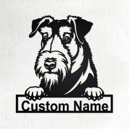 Custom Metal Sign, Velshterer Dog Metal Sign, Anniversary Gift, Dog House Sign, Dog Wall Art, Outdoor Sign, Home Decor Sign