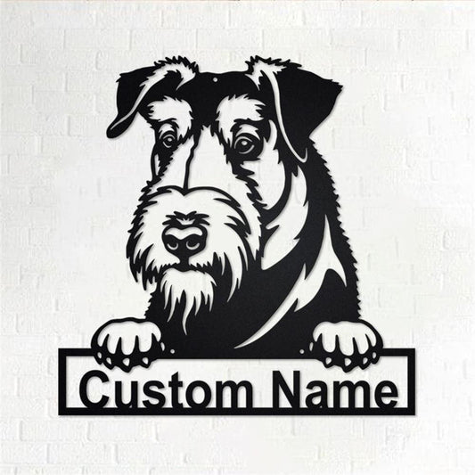 Custom Metal Sign, Velshterer Dog Metal Sign, Anniversary Gift, Dog House Sign, Dog Wall Art, Outdoor Sign, Home Decor Sign