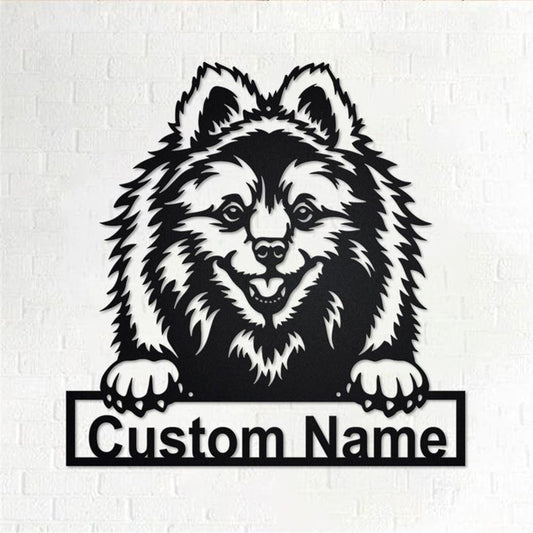 Custom Metal Sign, Volpino Dog Metal Sign, Anniversary Gift, Dog House Sign, Dog Wall Art, Outdoor Sign, Home Decor Sign