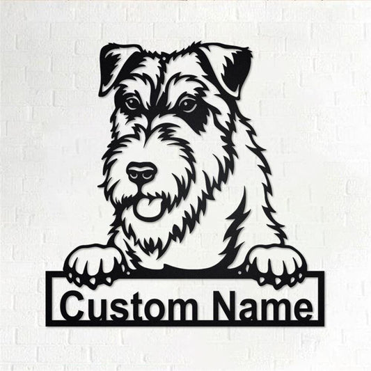 Custom Metal Sign, Wales Terrier Dog Metal Sign, Anniversary Gift, Dog House Sign, Dog Wall Art, Outdoor Sign, Home Decor Sign