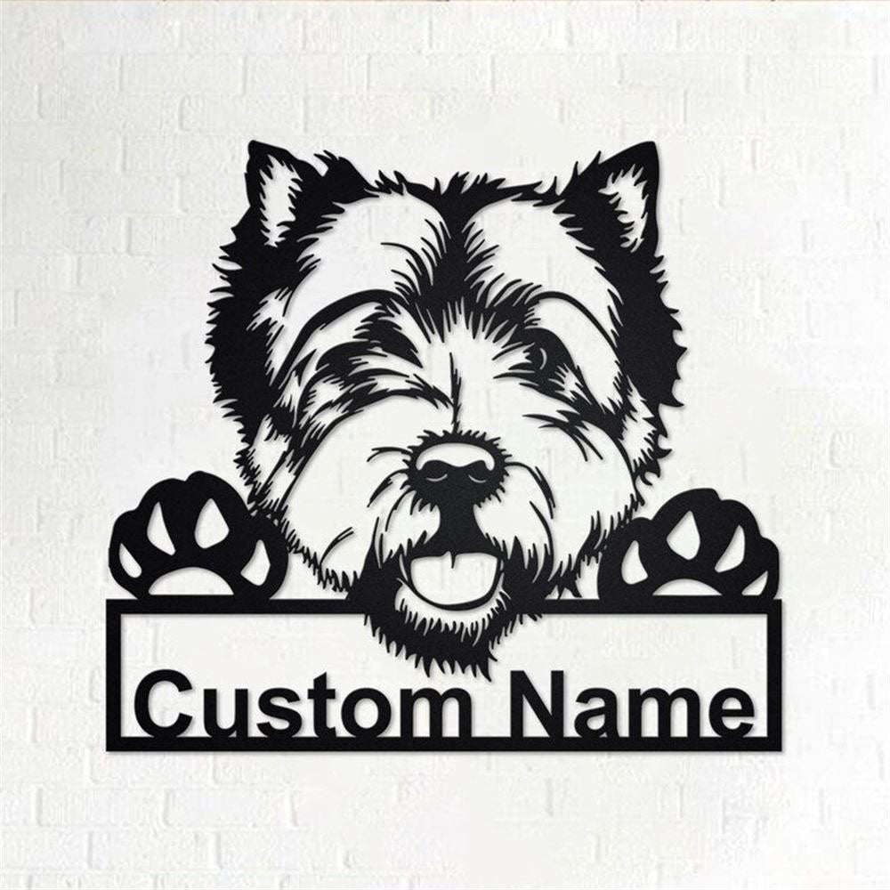 Custom Metal Sign, West Highland White Terrier Dog Metal Sign, Anniversary Gift, Dog House Sign, Outdoor Sign, Home Decor Sign