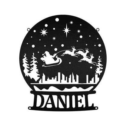 Custom Metal Snow Box Christmas Decor, Christmas Gift, Christmas Home Decor Sign, Christmas Outdoor Metal Sign