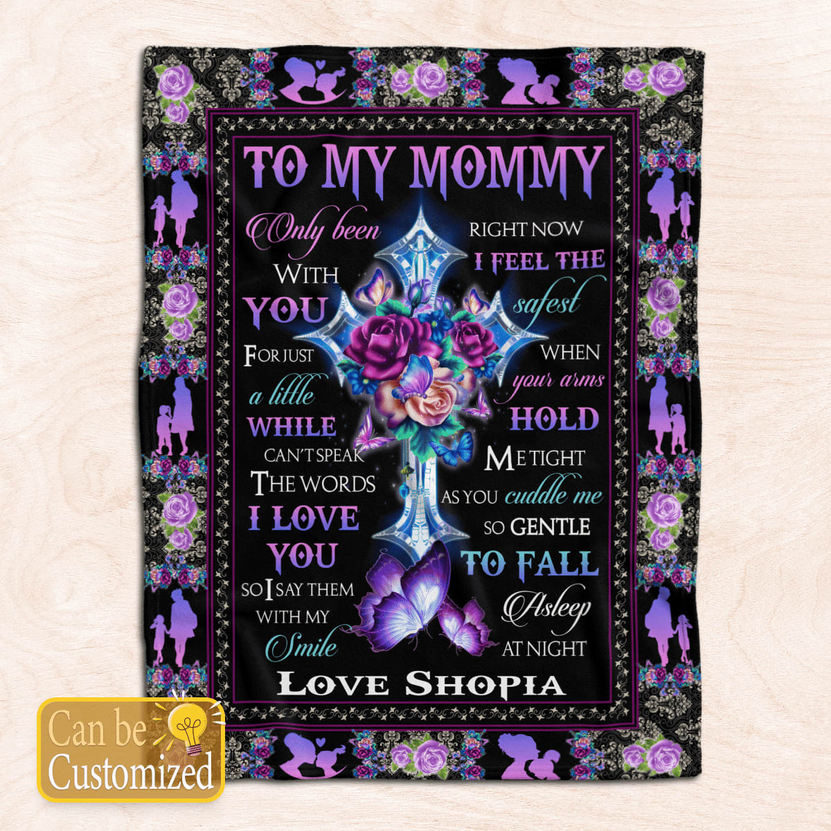 Custom Name Gift To My Mommy Blanket Mother's Day, Birthday Gift