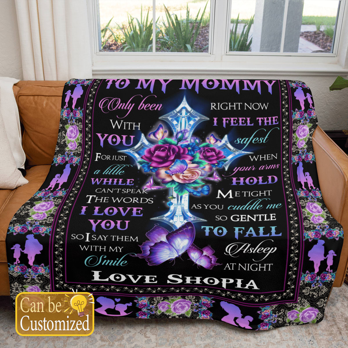 Custom Name Gift To My Mommy Blanket Mother's Day, Birthday Gift