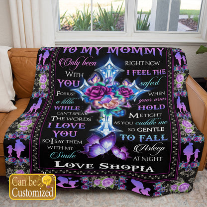 Custom Name Gift To My Mommy Blanket Mother's Day, Birthday Gift