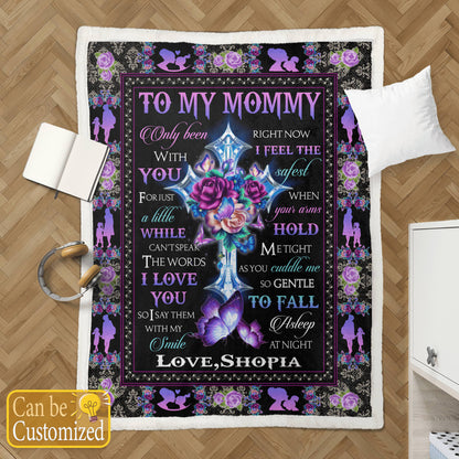 Custom Name Gift To My Mommy Blanket Mother's Day, Birthday Gift