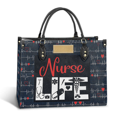 Custom Name Nurse Life Leather Bag, Women's Pu Leather Bag, Best Mother's Day Gifts