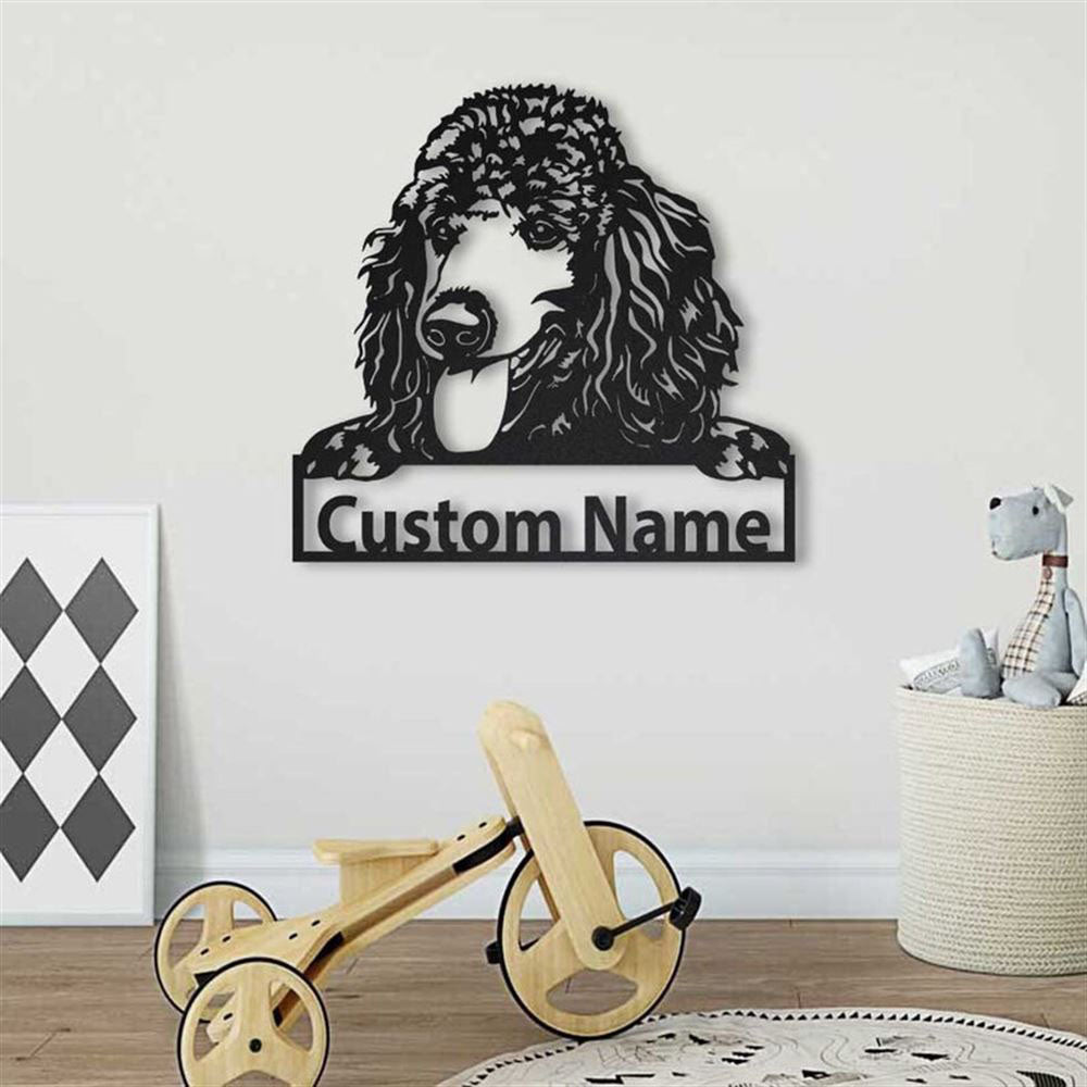 Custom Poodle Dog Metal Sign, Led Lights Poodle Dog Sign, Dog Lover Gift, Dog Wall Sign, Home Decor Sign