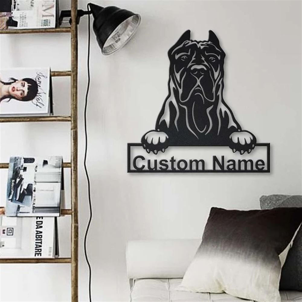 Custom Presa Canario Dog Metal Sign, Led Lights Presa Canario Metal Sign, Dog Lover Gift, Dog Wall Sign, Home Decor Sign