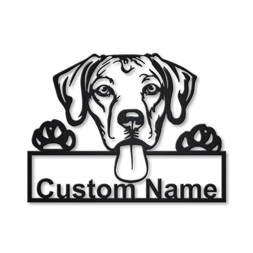 Custom Rhodesian Ridgeback Dog Metal Sign, Led Lights Rhodesian Ridgeback Sign, Dog Lover Gift, Dog Wall Sign, Home Decor Sign