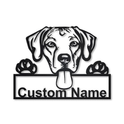 Custom Rhodesian Ridgeback Dog Metal Sign, Led Lights Rhodesian Ridgeback Sign, Dog Lover Gift, Dog Wall Sign, Home Decor Sign