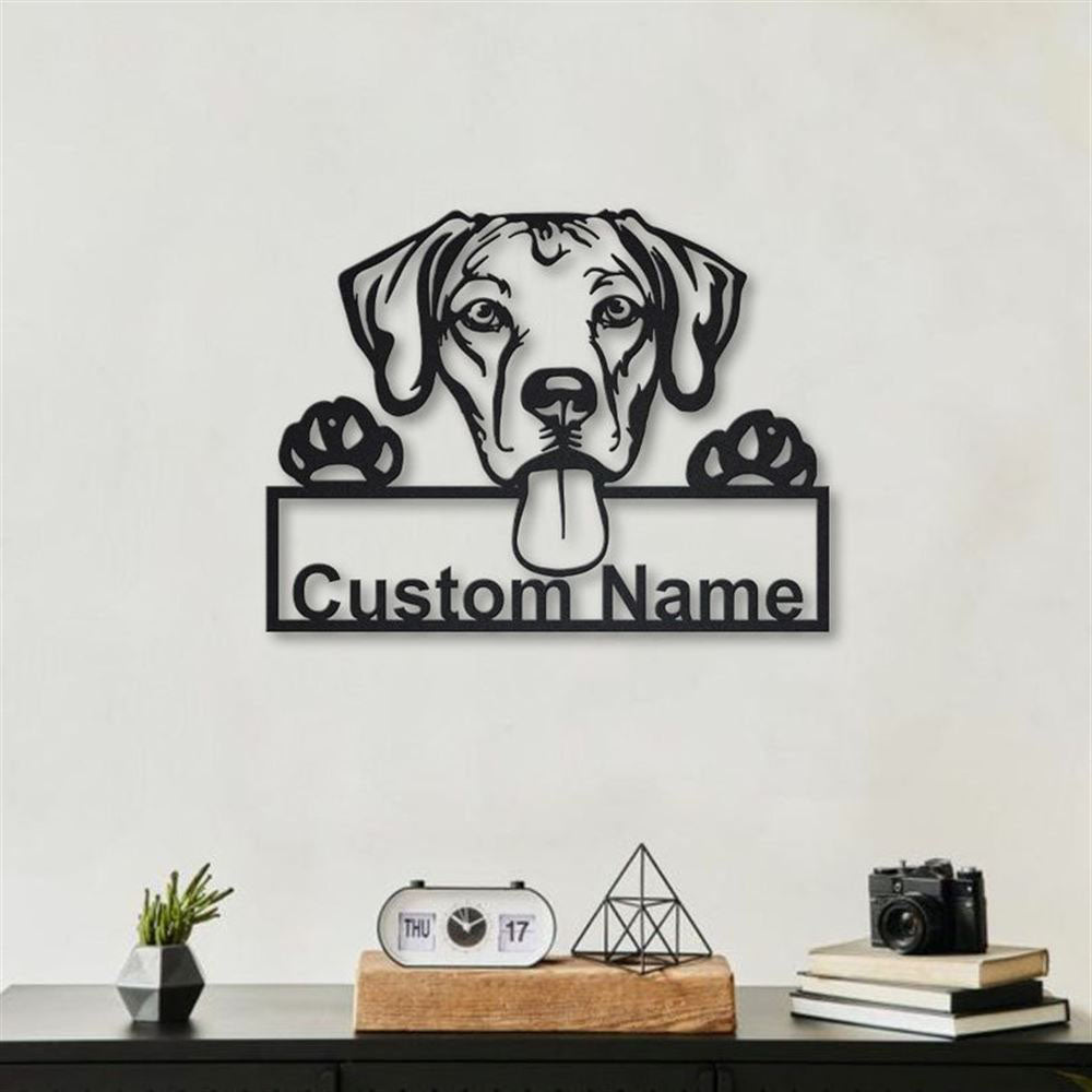 Custom Rhodesian Ridgeback Dog Metal Sign, Led Lights Rhodesian Ridgeback Sign, Dog Lover Gift, Dog Wall Sign, Home Decor Sign