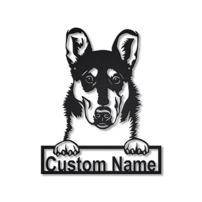 Custom Smooth Collie Dog Metal Sign, Led Lights Smooth Collie Sign, Dog Lover Gift, Dog Wall Sign, Home Decor Sign