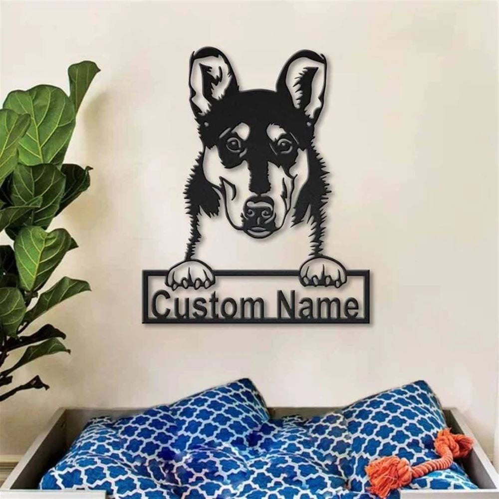 Custom Smooth Collie Dog Metal Sign, Led Lights Smooth Collie Sign, Dog Lover Gift, Dog Wall Sign, Home Decor Sign