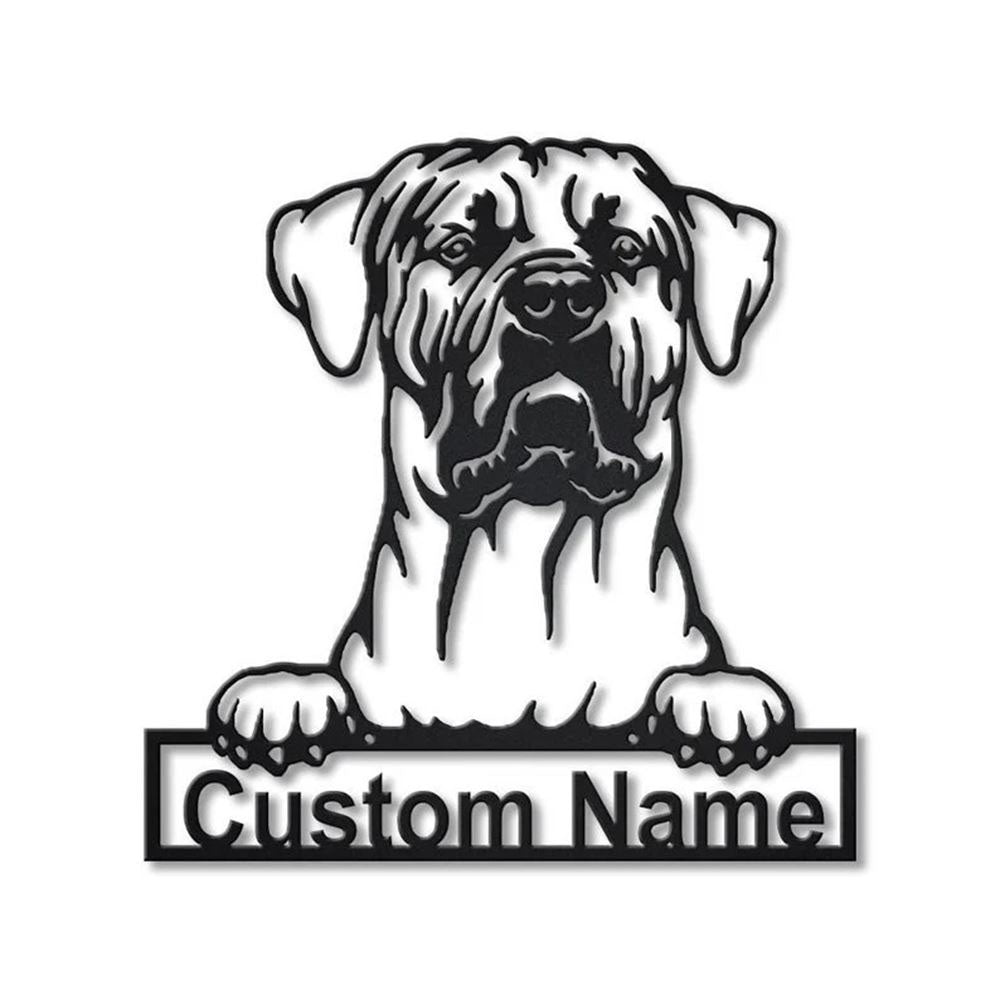 Custom Tosa Inu Dog Metal Sign, Led Lights Tosa Inu Sign, Dog Lover Gift, Dog Wall Sign, Home Decor Sign