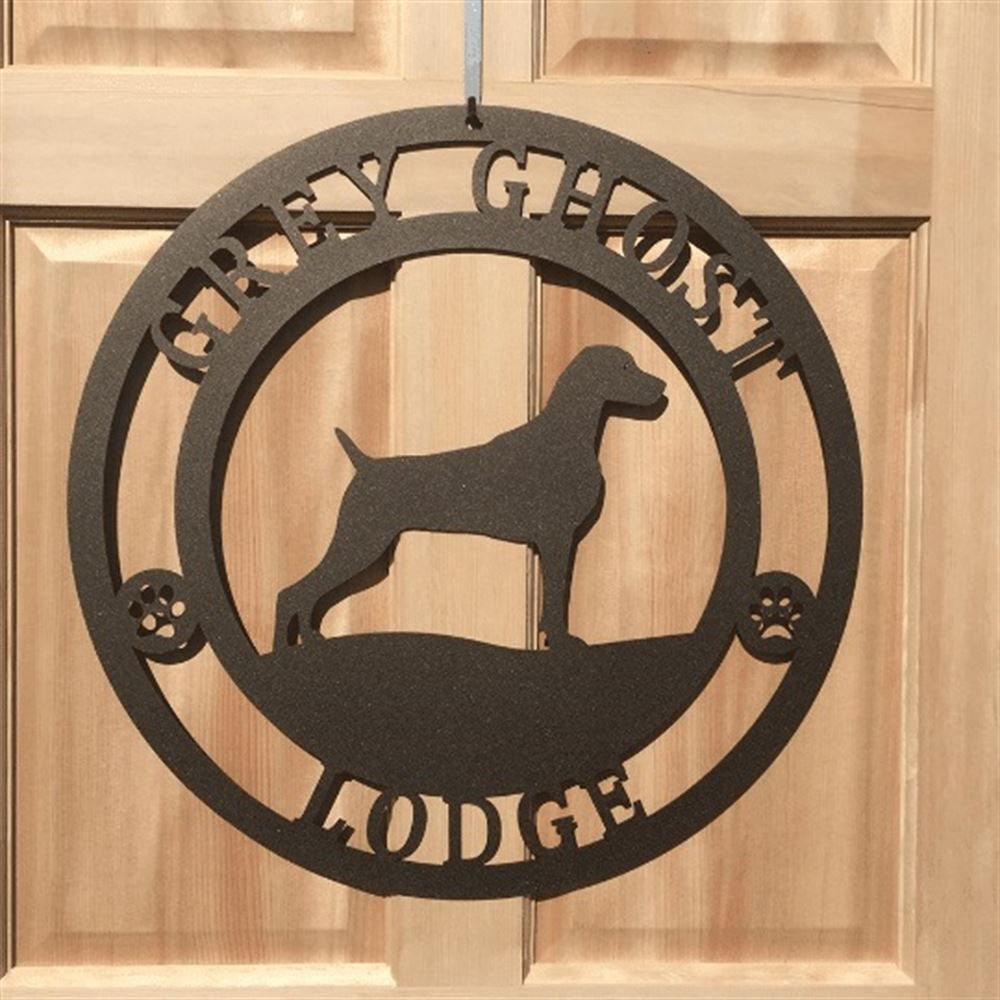 Custom Weimaraner Dog Metal Sign, Cut Metal Sign, Metal House Sign, Dog Lover Gift, Dog Wall Sign, Home Decor Sign
