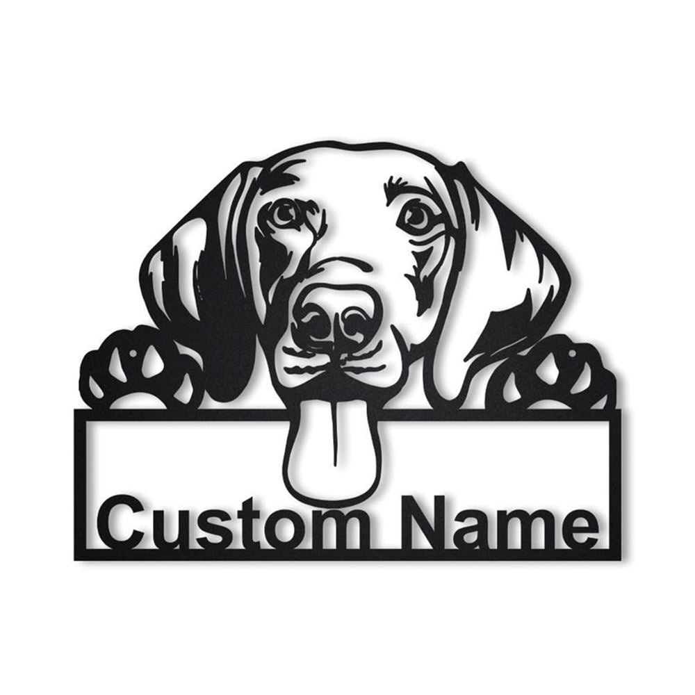 Custom Weimaraner Dog Metal Sign, Led Lights Weimaraner Metal Sign, Dog Lover Gift, Dog Wall Sign, Home Decor Sign