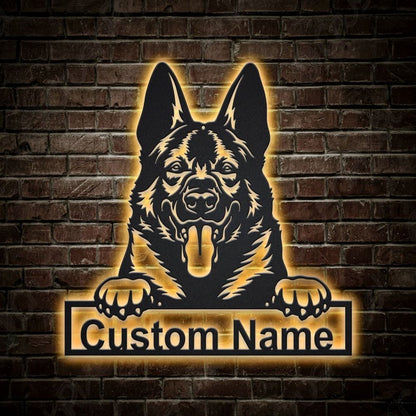 Custom West Gothic Dog Metal Sign, Led Lights West Gothic Sign, Dog Lover Gift, Dog Wall Sign, Home Decor Sign