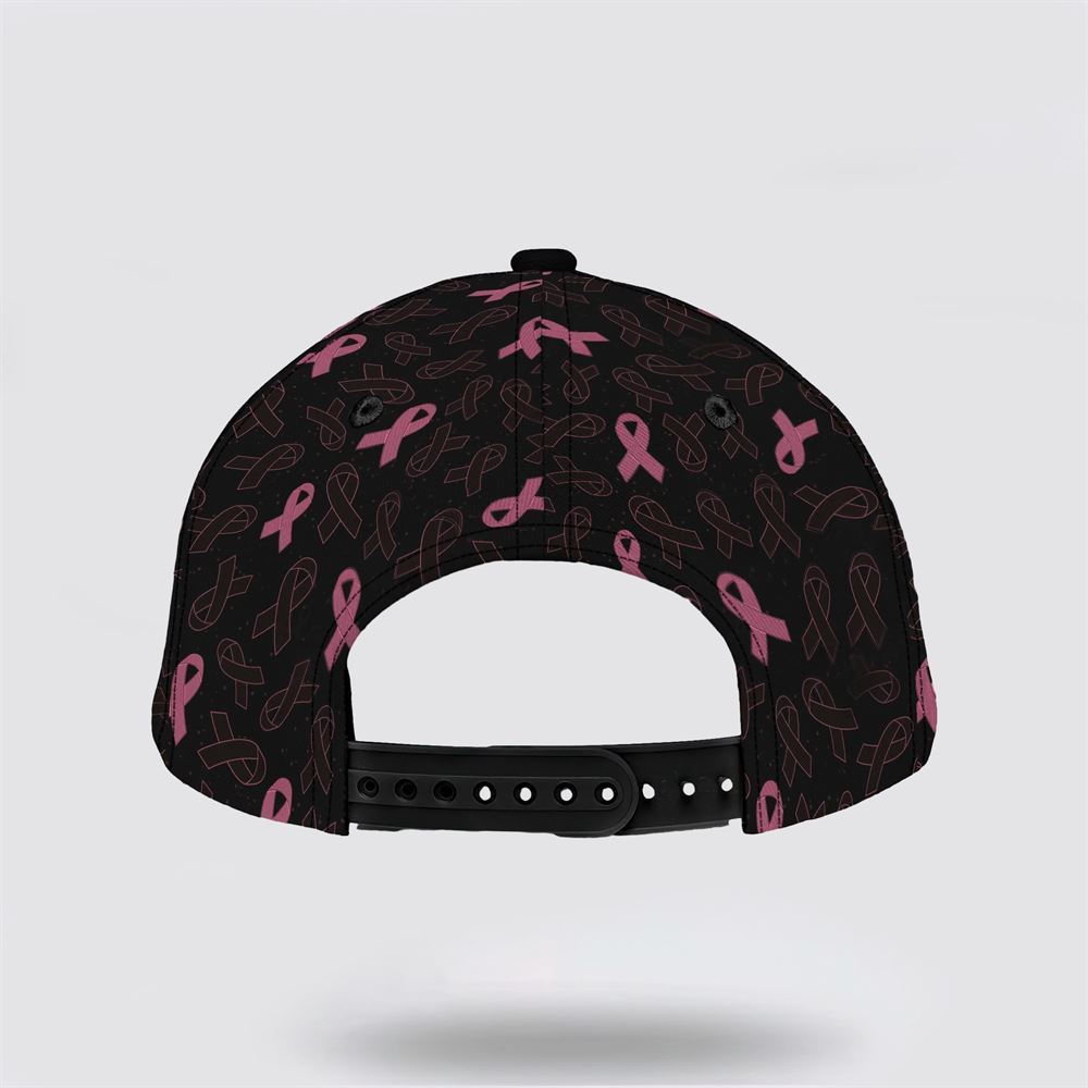 Customized Breast Cancer Awareness Black Art Baseball Cap, Gifts For Breast Cancer Patients, Breast Cancer Hat