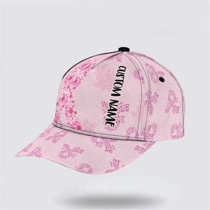 Customized Breast Cancer Awareness Pink Baseball Cap, Gifts For Breast Cancer Patients, Breast Cancer Hat