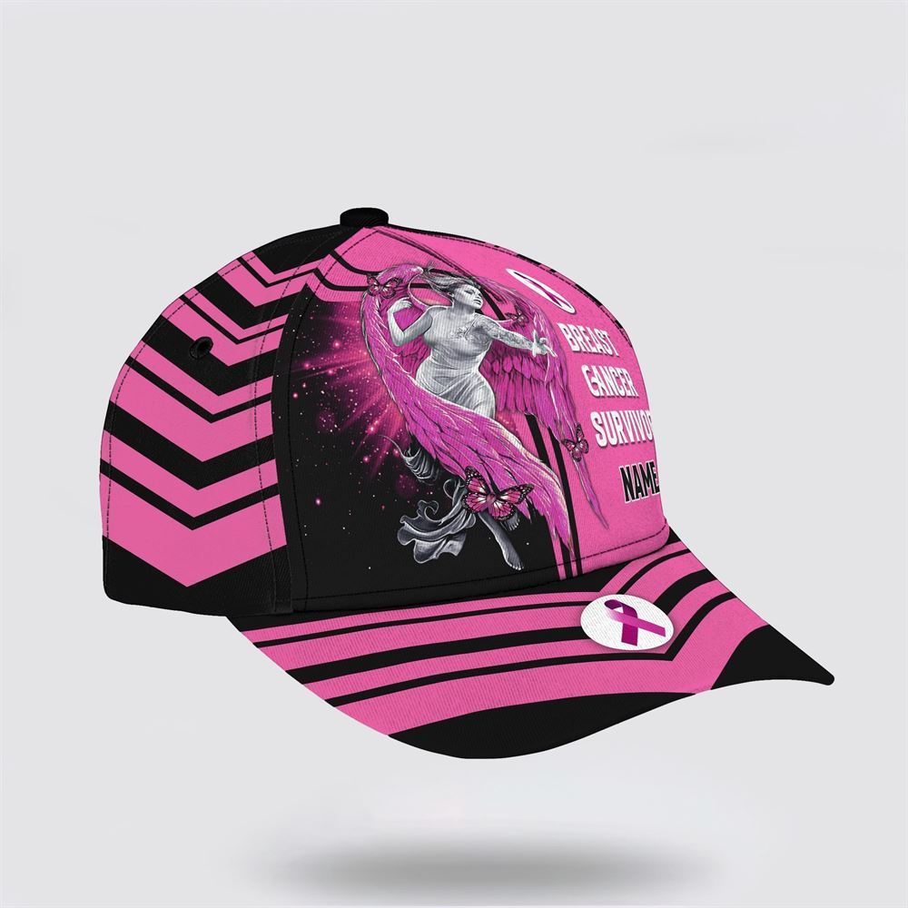 Customized Breast Cancer Awareness Survivor Art Baseball Cap, Gifts For Breast Cancer Patients, Breast Cancer Hat